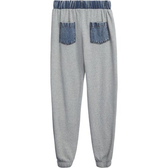 NWT Vintage Havana WASHED‎ DENIM AND FLEECE COMBO JOGGER Size Small - Picture 14 of 15